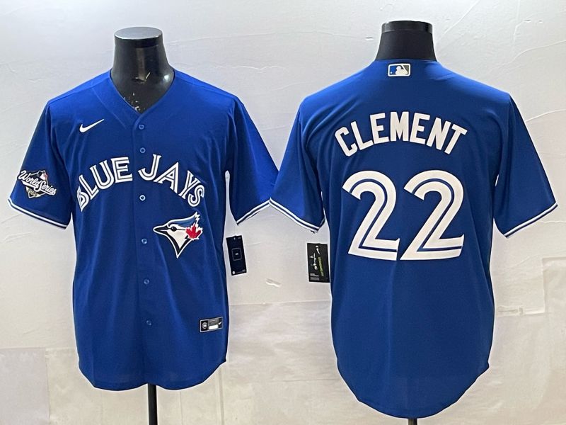 Men 2025 Toronto Blue Jays #22 Clement blue Game Nike MLB Jersey 0021->toronto blue jays->MLB Jersey